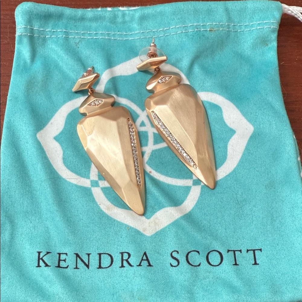 Kendra Scott Gold and Silver Geometric Earrings